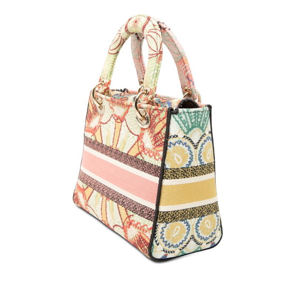 Christian Dior Dior LADY D-LITE Medium Handbag Shoulder Bag 2-Way Multicolor ... - Picture 2 of 7